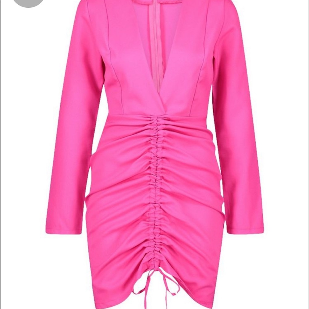 Hot pink dress